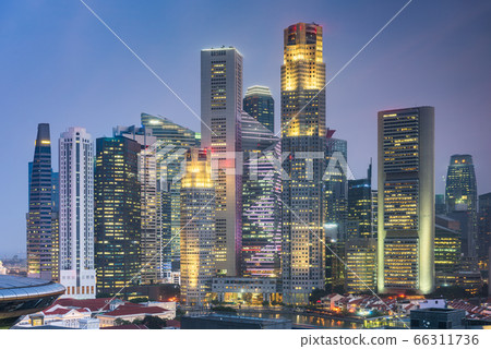 Singapore City Skyline Singapore City Skyline 66311736