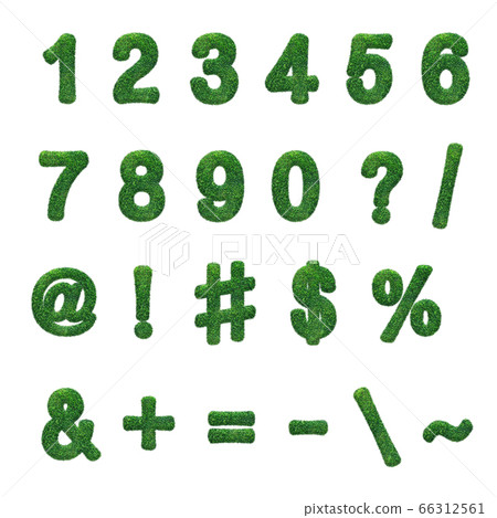 綠草數字和特殊字符符號 綠草數字和特殊字符符號 66312561