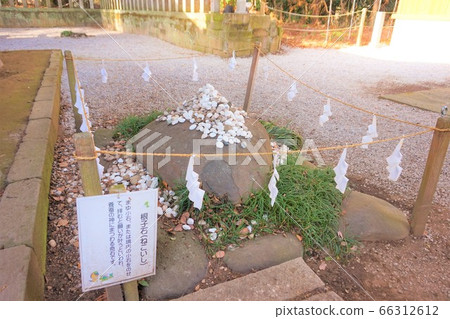 Sakimae Shrine Nekoishi Nekoishi Sakisaki Jinja right side Gunma Annaka 66312612
