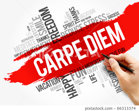Carpe Diem word cloud collage Carpe Diem word cloud collage 66313374