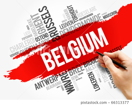 List of cities and towns in Belgium, word cloud 66313377