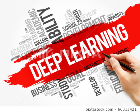 Deep Learning word cloud collage 66313421