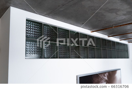 glass bricks or glass blocks as a decorative addition provide natural daylight and energy efficiency 66316706