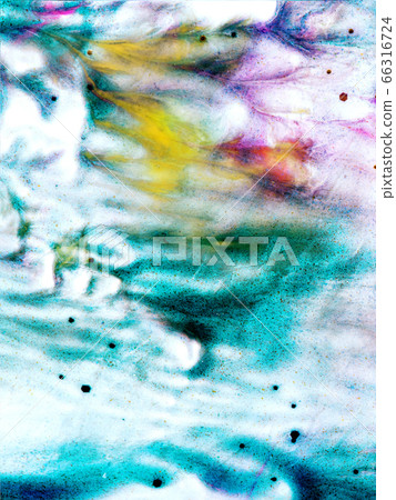 Abstract acrylic background in blue yellow colors. 66316724