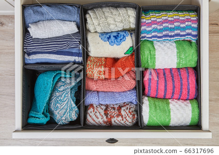 Cabinet drawer with partition wall, storage 66317696