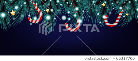 Christmas and New Year greeting card 66317700