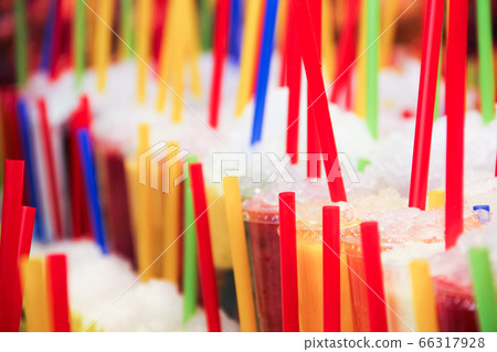 Fruit smoothies at market Fruit smoothies at market 66317928