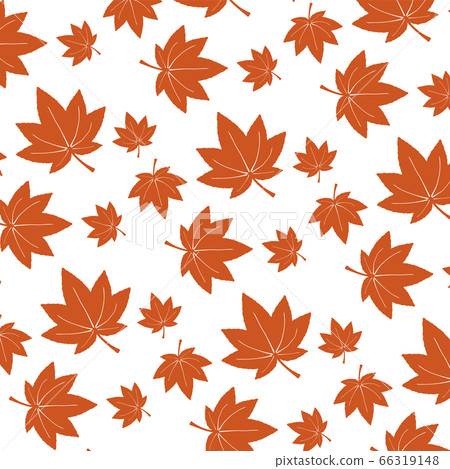Maple pattern 2 white background - Stock Illustration [66319148] - PIXTA