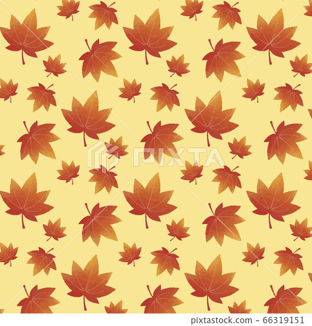 具有背景色的楓葉圖案1 插圖素材 圖庫
