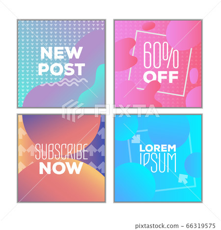 Social Network Mockup screen - Stock Illustration [66319575] - PIXTA