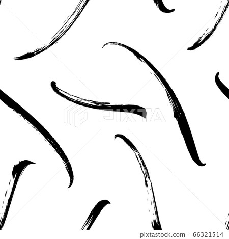 Curved dashes vector seamless pattern.  66321514