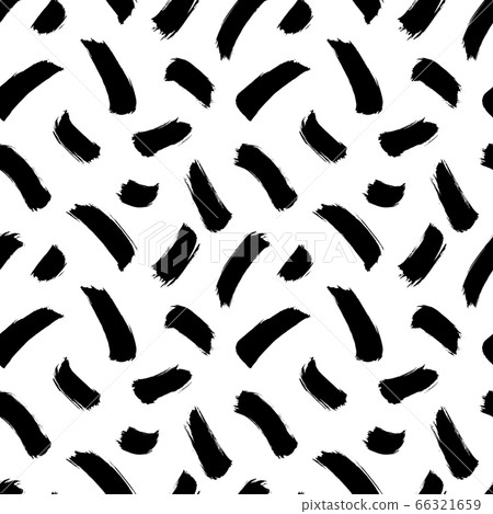 Brush strokes vector seamless pattern - Stock Illustration [66321659 ...