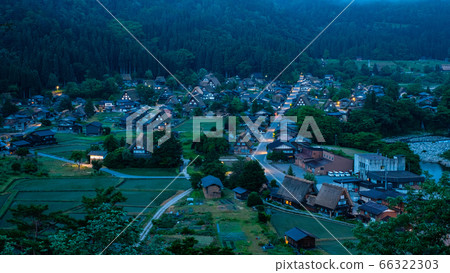 Shirakawa-go in early summer (before dawn) Shirakawa-go in early summer (before dawn) 66322303