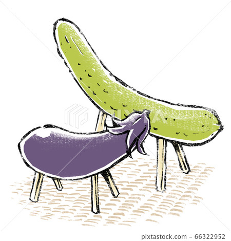 Spirit horse and spirit cow on tatami, print style 66322952