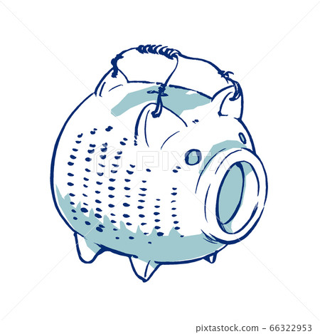 Mosquito pig, brush painting, 2 color matte coating 66322953