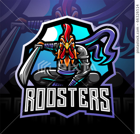Ninja rooster esport mascot logo Ninja rooster esport mascot logo 66326514