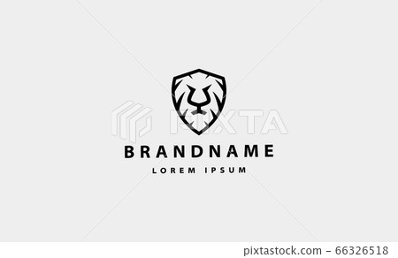 Lion shield Logo Vector Design illustration 66326518