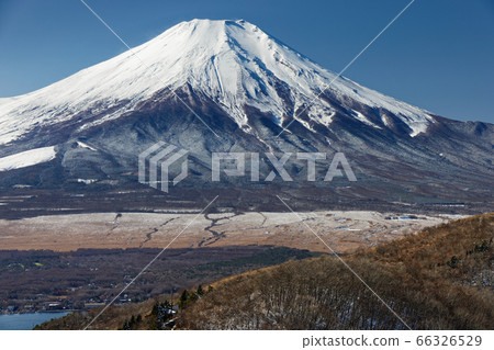 從山中湖和平尾山看到的富士山 66326529