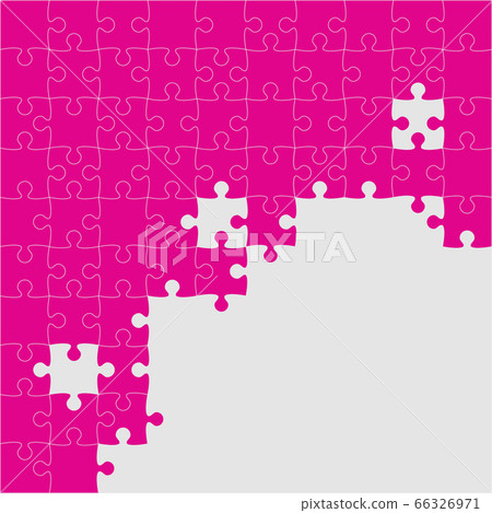 Vector background made pieces puzzle jigsaw, frame Vector background made pieces puzzle jigsaw, frame 66326971