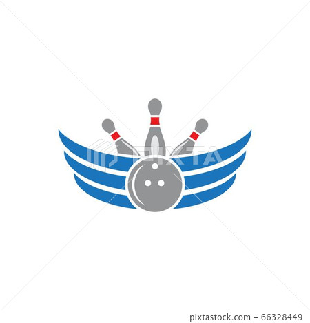 Bowling icon Template vector 66328449