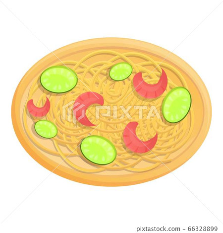 Shrimp thai food icon, cartoon style Shrimp thai food icon, cartoon style 66328899