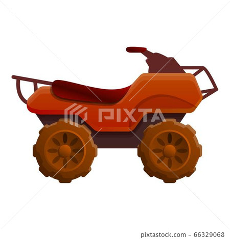 Hunting quad bike icon, cartoon style 66329068