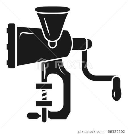 Old meat grinder icon, simple style 66329202