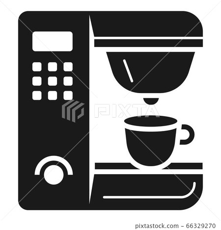 Professional coffee machine icon, simple style - Stock Illustration ...