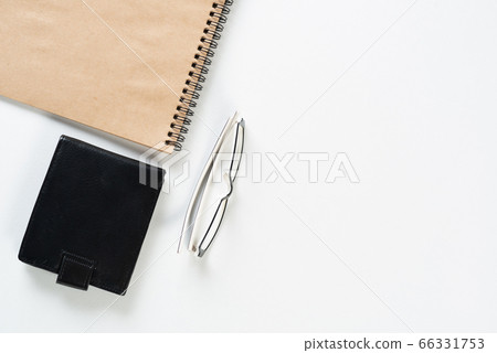 Still life of office workspace with supplies 66331753