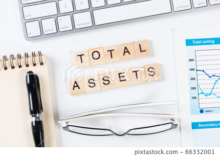 Total assets concept with letters Total assets concept with letters 66332001