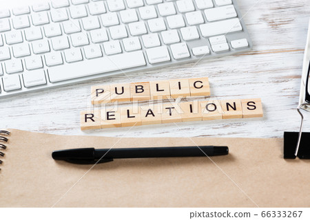 Public relations concept with letters on cubes Public relations concept with letters on cubes 66333267