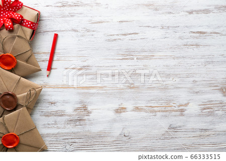 Flat lay cute composition for happy birthday 66333515