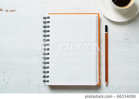 Coffee with notepad and pen Coffee with notepad and pen 66334090