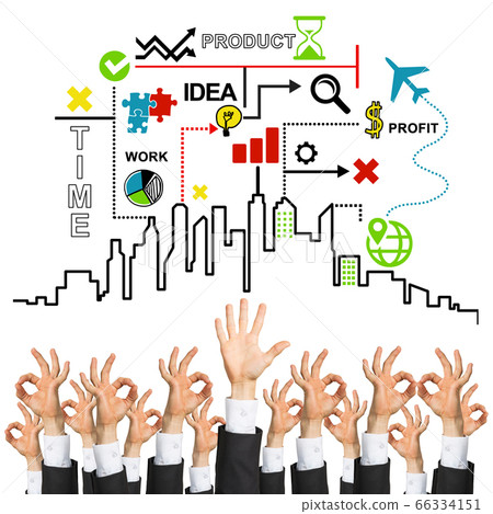 Business and teamwork concept 66334151