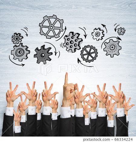 Business and teamwork concept 66334224