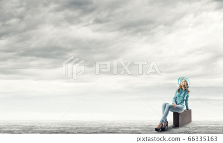 Pretty traveler girl 66335163