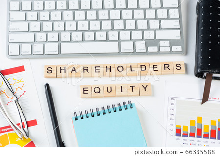 Shareholders equity concept with letters 66335588