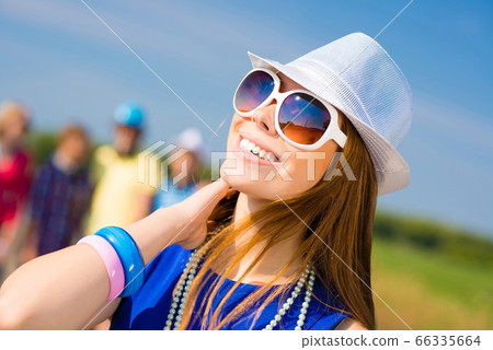 stylish young woman stylish young woman 66335664