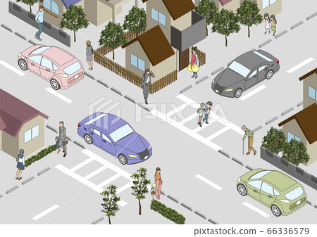 Residential area streets Residential area streets 66336579