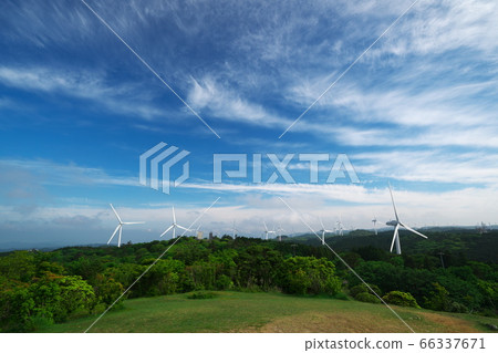 Fresh green Aoyama Kogen Wind Farm Fresh green Aoyama Kogen Wind Farm 66337671