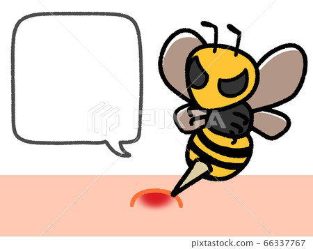 A hornet bites a balloon 66337767