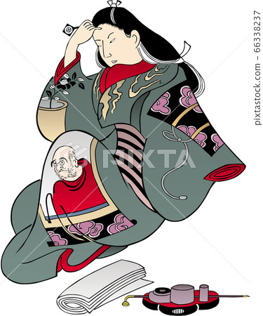 Ukiyo-e Woman, Part 76 - Stock Illustration [66338237] - PIXTA