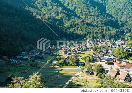 Shirakawa-go in the early summer (morning) Shirakawa-go in the early summer (morning) 66343598