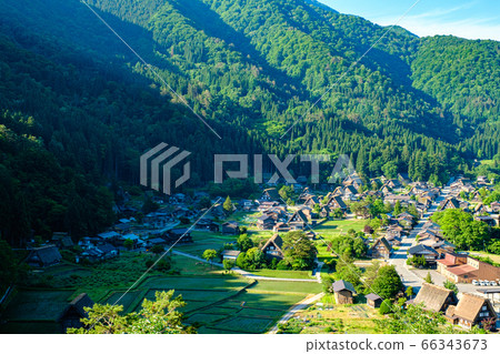 Shirakawa-go in the early summer (morning) Shirakawa-go in the early summer (morning) 66343673