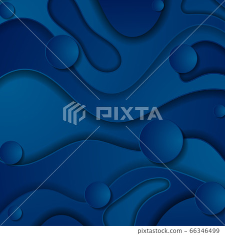 Dark blue abstract wavy corporate vector - Stock Illustration [66346499 ...