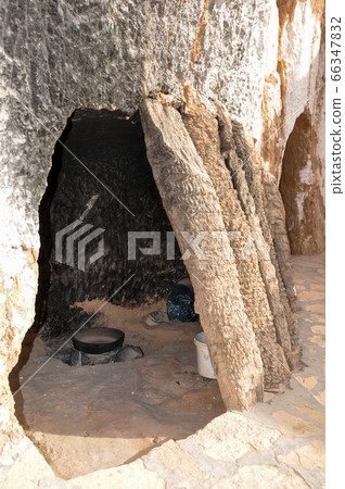 MATMATA, TUNISIA - February 03, 2009: The Berber underground dwellings, Matmata, Tunisia 66347832