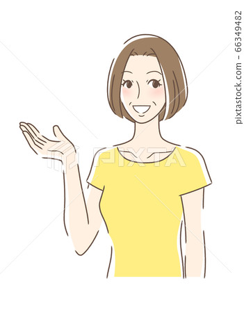 一個帶著微笑的女人 66349482