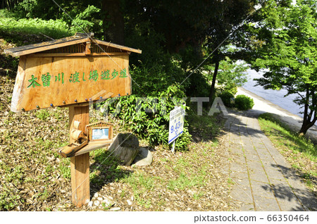 [岐阜縣可兒市]神宮姬路長廊（木川川通道長廊）入口處的告示牌 66350464