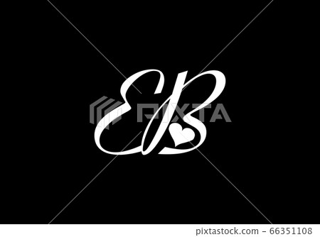 Initial Monogram Letter E B Logo Design Vector Template. E B Letter Logo Design 66351108