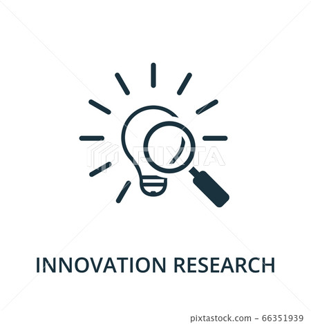 Innovation Research icon from reputation management collection. Simple line element Innovation Research symbol for templates, web design and infographics 66351939